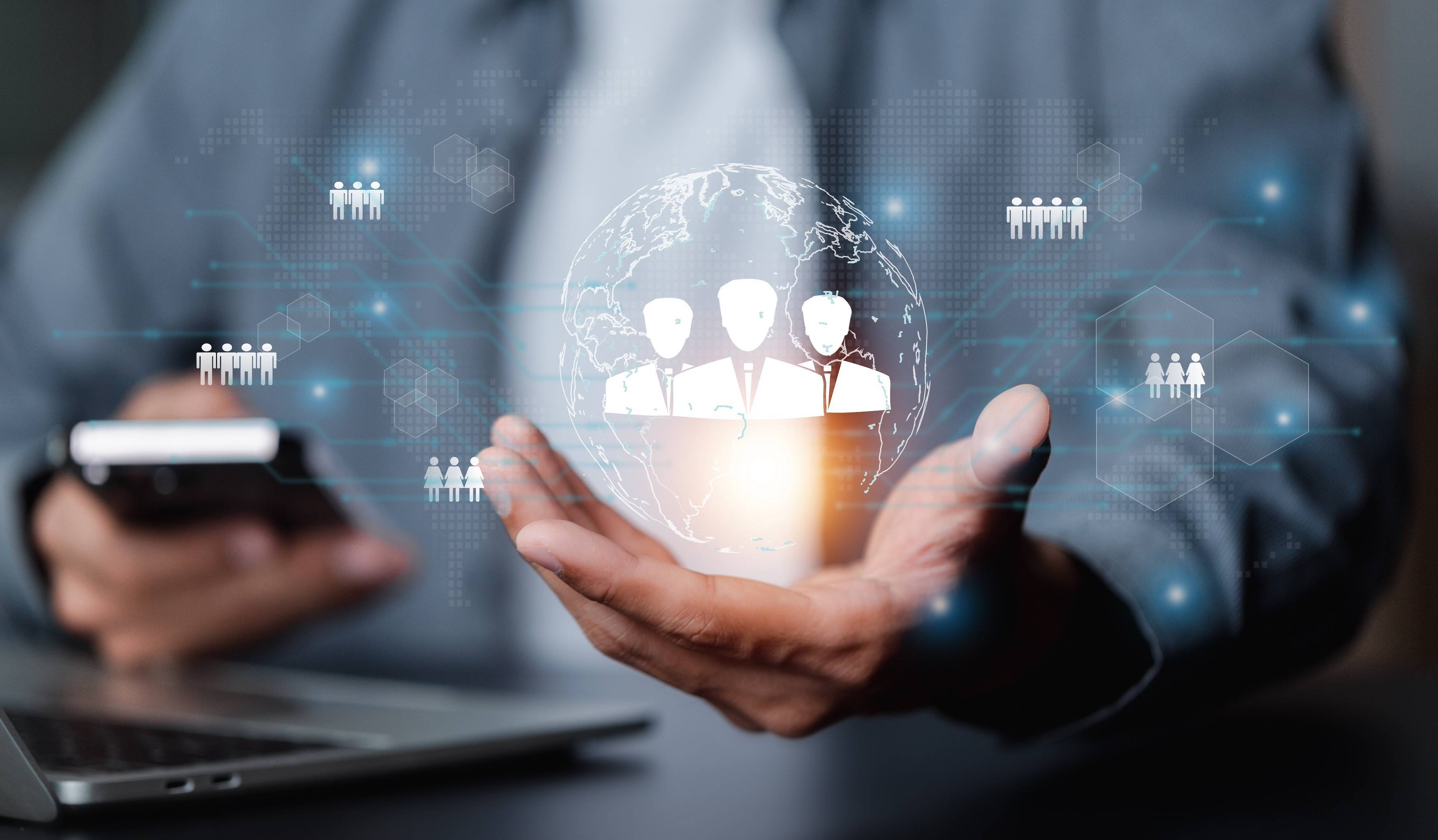 中部电力未来智能电网或安全指挥中心概念图